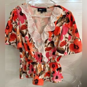 Alice Blue Ruffled Blouse🌺